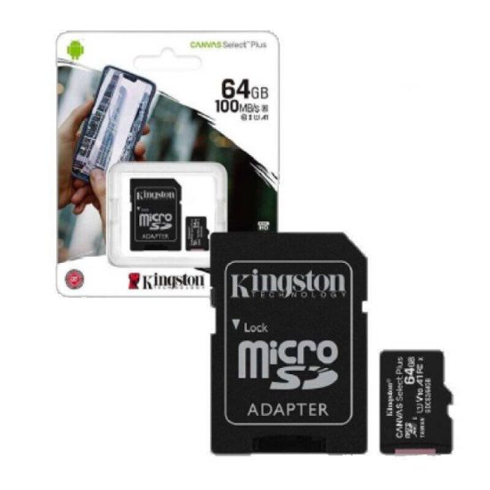 MEMORIA MICRO SDXC 64GB C10 U1 KINGSTON 100MBS/S