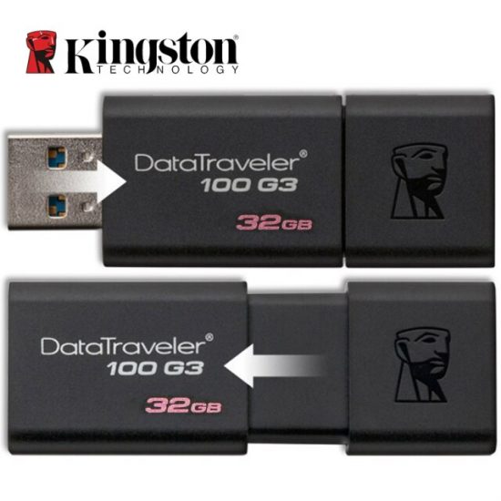 Memoria USB 3.1/3.0/2.0 32GB Kingston DT100  Traveler